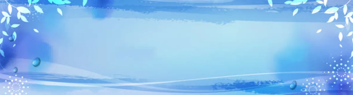 时尚蓝色梦幻花纹背景banner