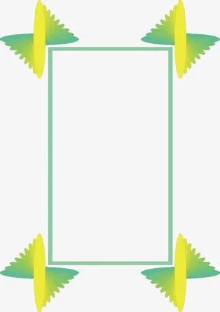 科技光斜线边框免抠