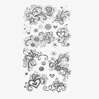 手绘花纹装饰免抠