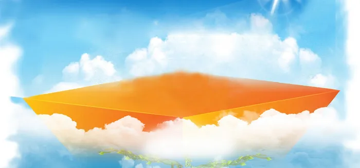 淘宝文艺蓝色海报banner背景高清