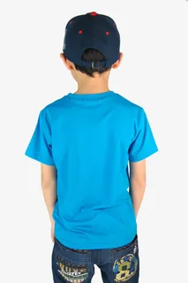 蓝色莫代尔面料童装免抠