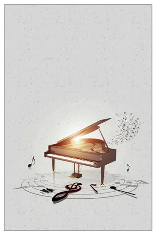 钢琴培训招生海报背景素材高清