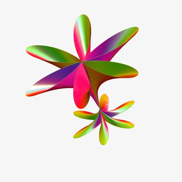 彩色胶花免抠