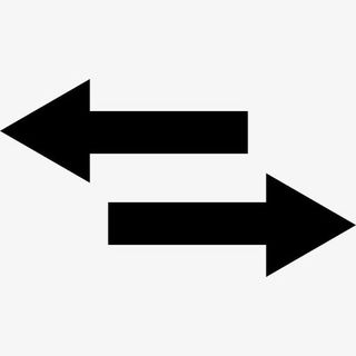 两个箭头指向左、右图标免抠