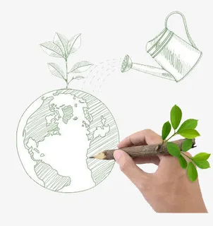 手绘的地球免抠