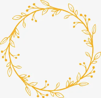 圆形花圈免抠