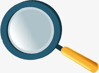 放大镜毕业招聘海报免抠