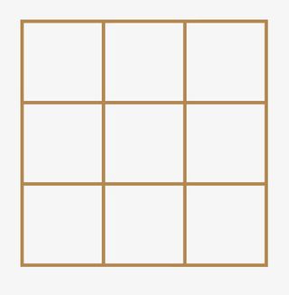 咖啡色之九宫格免抠