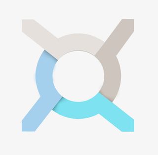 浅色圆环装饰图案免抠