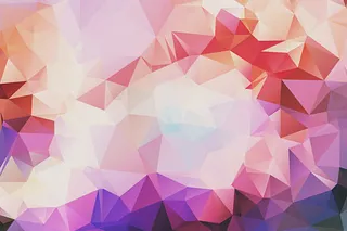 粉黄色三角形壁纸免抠