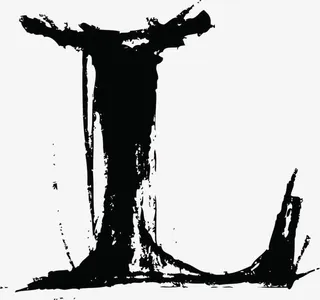 黑色字母L免抠