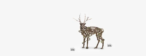 手绘鹿简笔画免抠