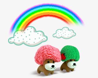 彩虹小公仔免抠