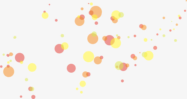 缤纷点点浪漫温馨圆点免抠