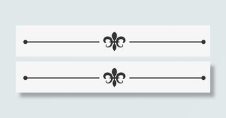 简约中式古典花纹分割线免抠