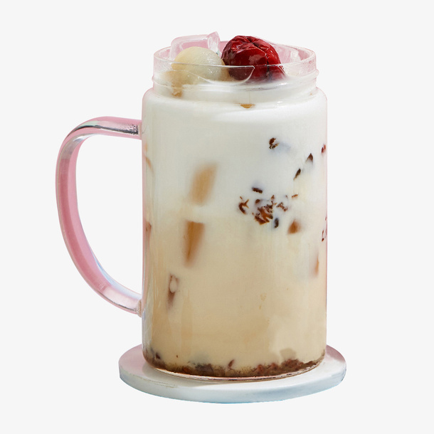 龙珠红枣鲜奶茶免抠