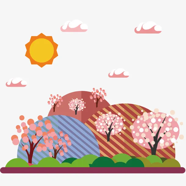 春天风景图免抠