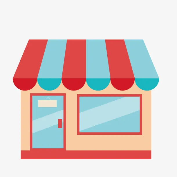 红色商店免抠