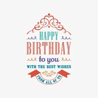 彩色生日促销标签平面免抠