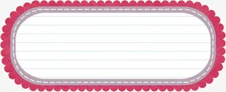 红色对话框免抠