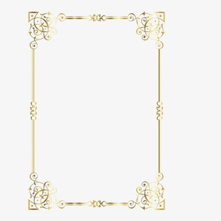 欧美花纹边框装饰免抠