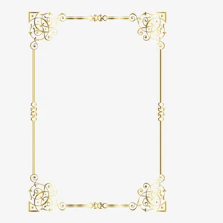 欧美花纹边框装饰免抠