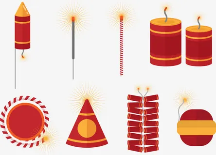 矢量图炮竹免抠