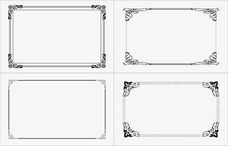 中式边框免抠