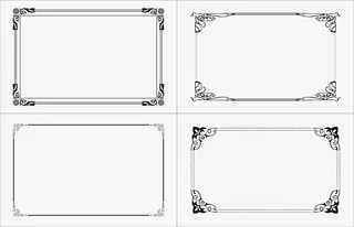 中式边框免抠