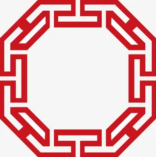 窗花图案矢量图免抠