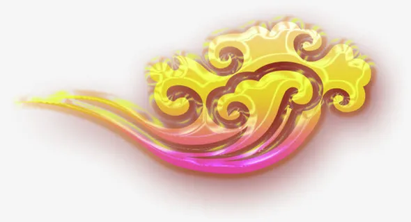 金色渐变祥云海报背景七夕情人节