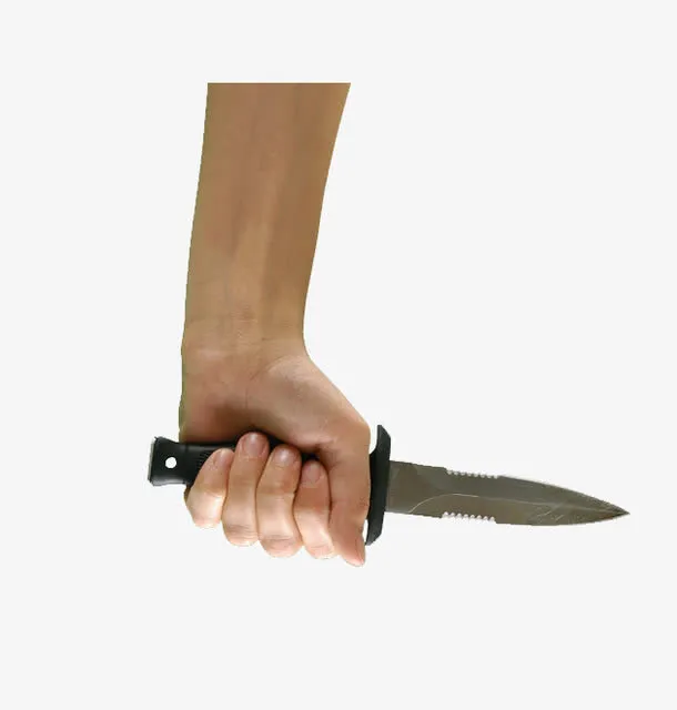 手拿刀子侧面图片免抠