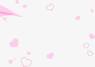 粉色爱心漂浮素材免抠