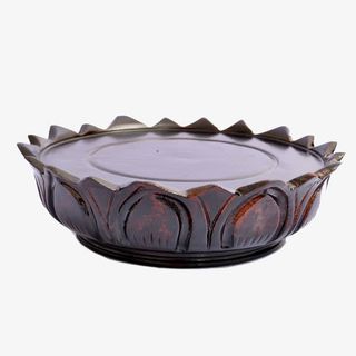 实木莲花佛像底座免抠