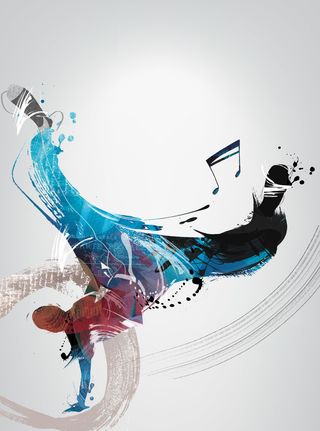 动感街舞培训宣传单设计背景高清