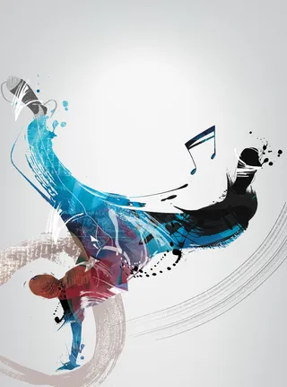 动感街舞培训宣传单设计背景高清