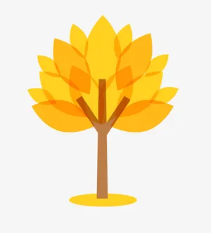 五颜六色的树免抠