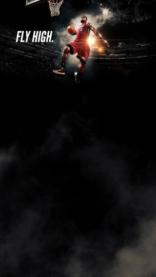 篮球运动黑色烟雾H5背景高清