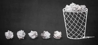 简约垃圾桶背景banner高清