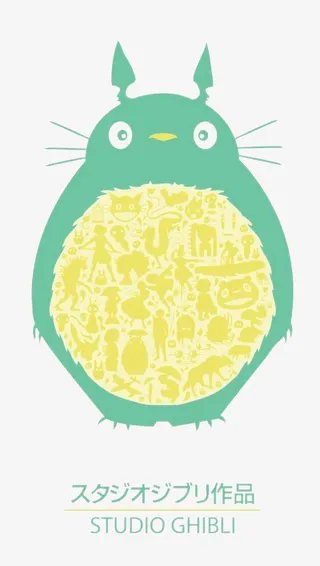 绿色龙猫元素免抠