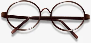 复古大边框眼镜主页免抠