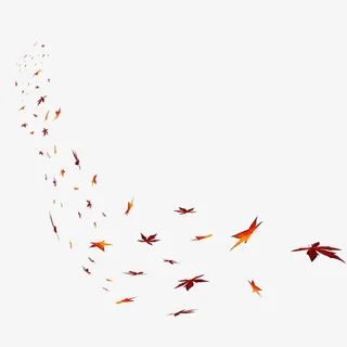 3D树叶枫叶群落免抠