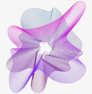 双十一彩色线条组合扭曲图形背景