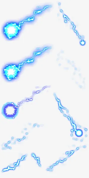 质感游戏光效蓝色效果免抠