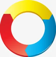 彩色循环图标装饰免抠
