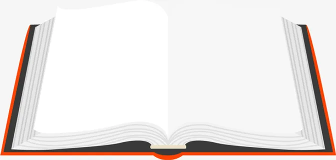 世界读书日翻开的红色书本免抠