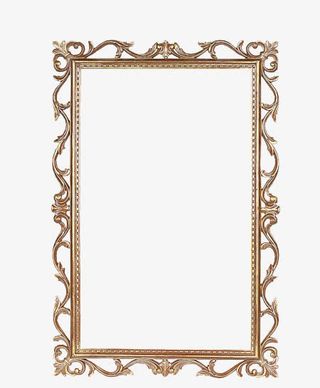 欧式华丽精美花边镜框边框边框免抠