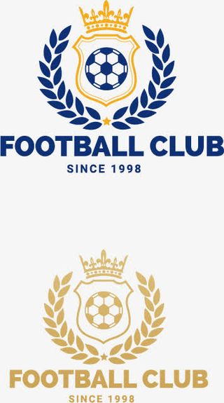 矢量足球主题企业商标设计素材免抠