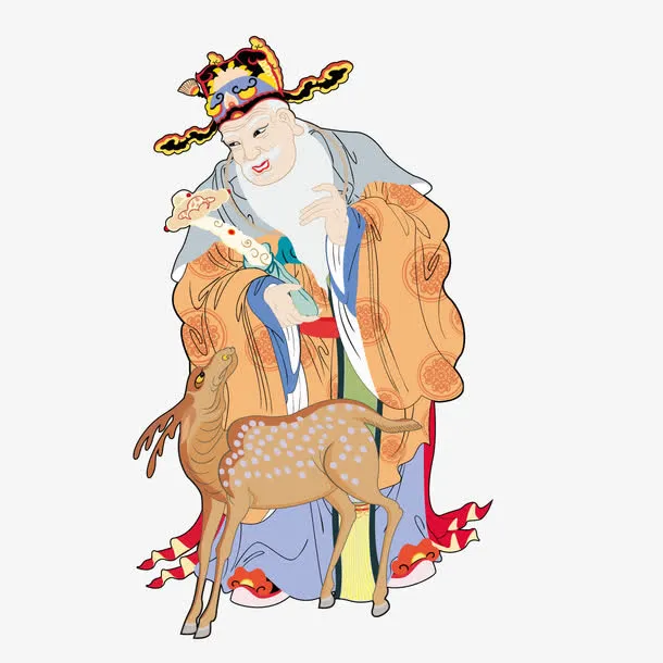 矢量寿星公免抠