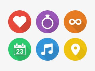 婚礼图标UI设计免抠